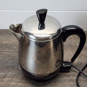 Vintage Farberware Superfast 2-4 Cup Percolator Model 134B Tested Works